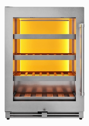 Thor Kitchen TWC24ULLH Thor Kitchen 24-Inch Single Zone Wine Cooler, Left Swing, 45 Wine Bottle Capacity - Model Twc24Ul-Lh