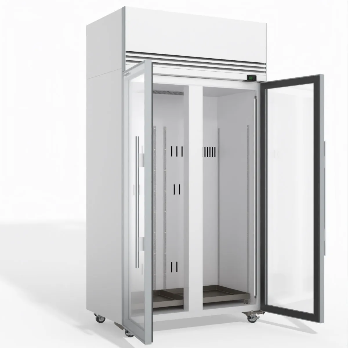 TMF1000N-A Ice 2 1 Glass Door Upright Display or Storage Freezer