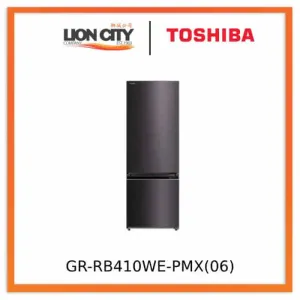 Toshiba GR-RB410WE-PMX(06) 332L Bottom Mounted Freezer Refrigerator