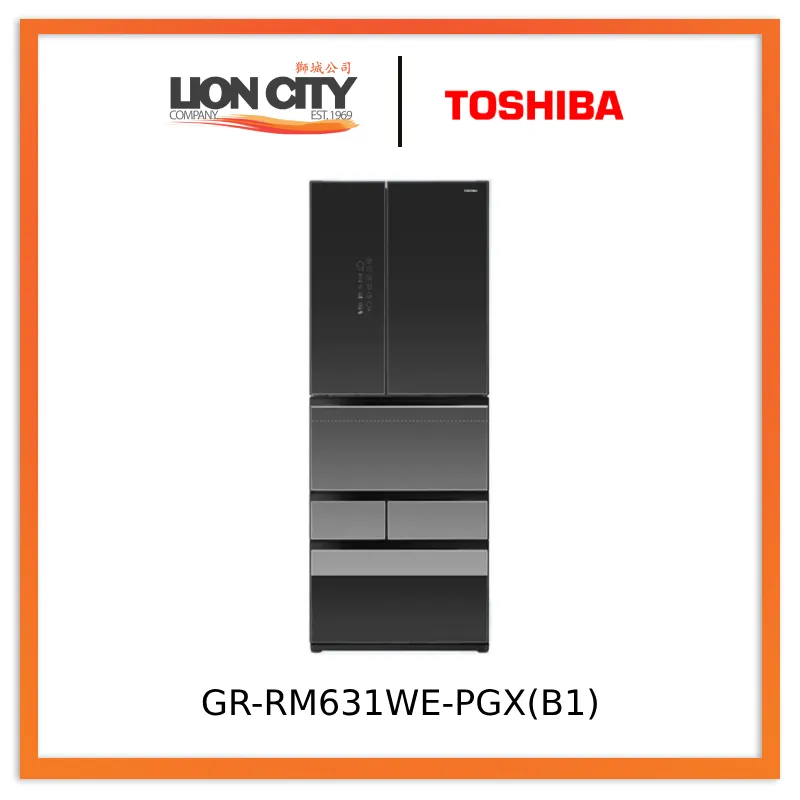 Toshiba GR-RM631WE-PGX(B1) 488L Multi-Door Fridge
