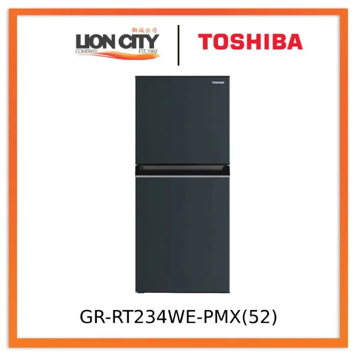 Toshiba GR-RT234WE-PMX(52) 179L 2-Door Fridge