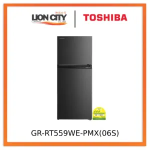 Toshiba GR-RT559WE-PMX(06) 408L Top Mounted Fridge