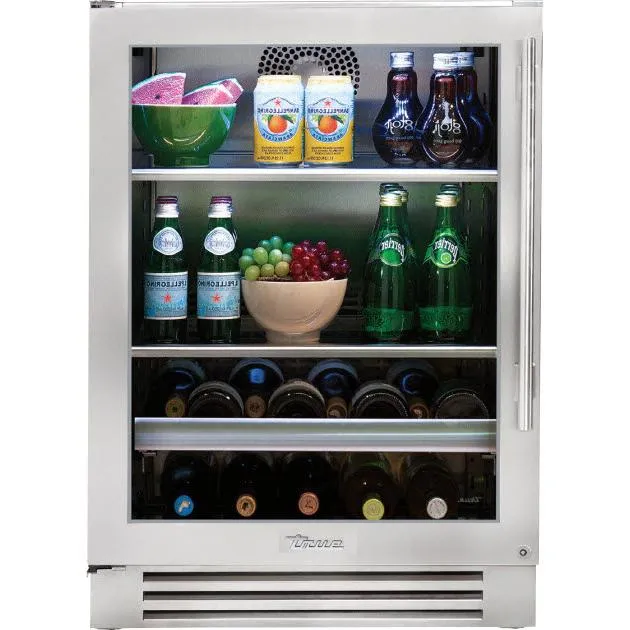 True Residential 300 Series 5.6 cu.ft. Freestanding Beverage Center TBC-24-L-SG-C