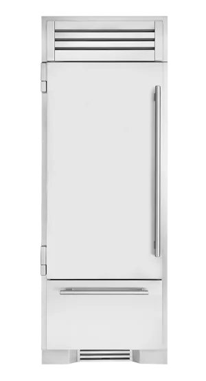 True Residential TR30RBFLSSA 30 Inch Solid Stainless Door Left Hinge Refrigerator With Bottom Freezer