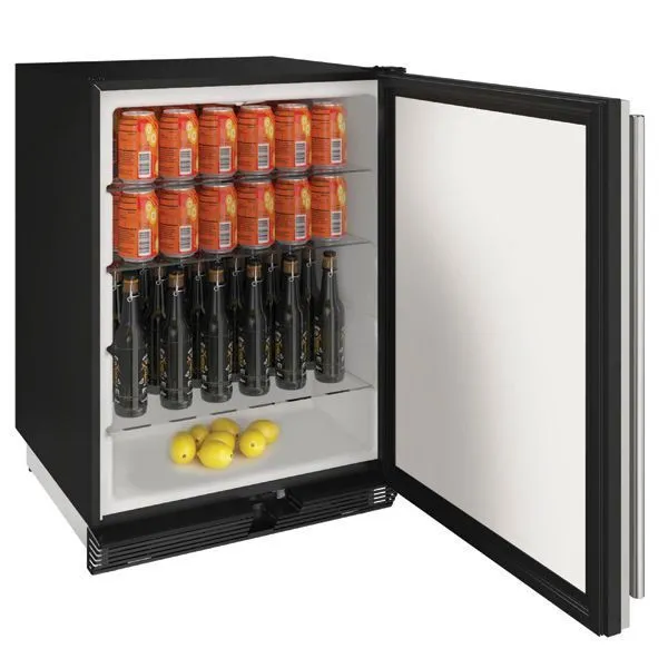 U-Line U1024RS00A 1024R 24" Refrigerator With Stainless Solid Finish (115 V/60 Hz Volts /60 Hz Hz)