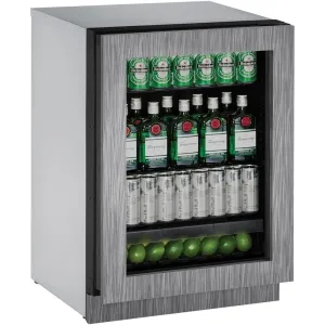 U-Line U2224RGLINT00A 2224Rgl Refrigerator 24" Rhh Glass Door