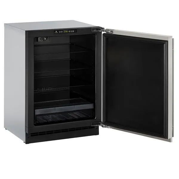 U-Line U2224RS00B 2224R 24" Refrigerator With Stainless Solid Finish And Field Reversible Door Swing (115 V/60 Hz Volts /60 Hz Hz)