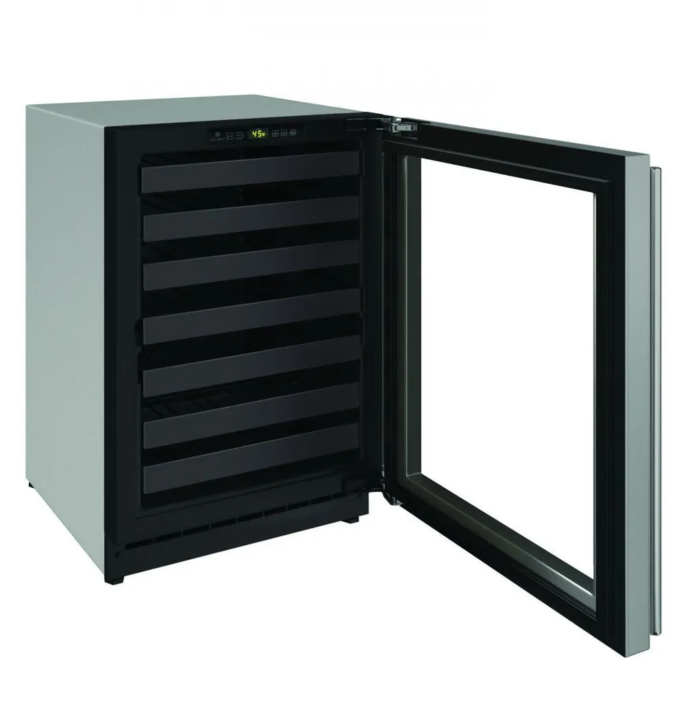 U-Line U2224WCS00A 2224Wc 24" Wine Refrigerator With Stainless Frame Finish And Field Reversible Door Swing (115 V/60 Hz Volts /60 Hz Hz)