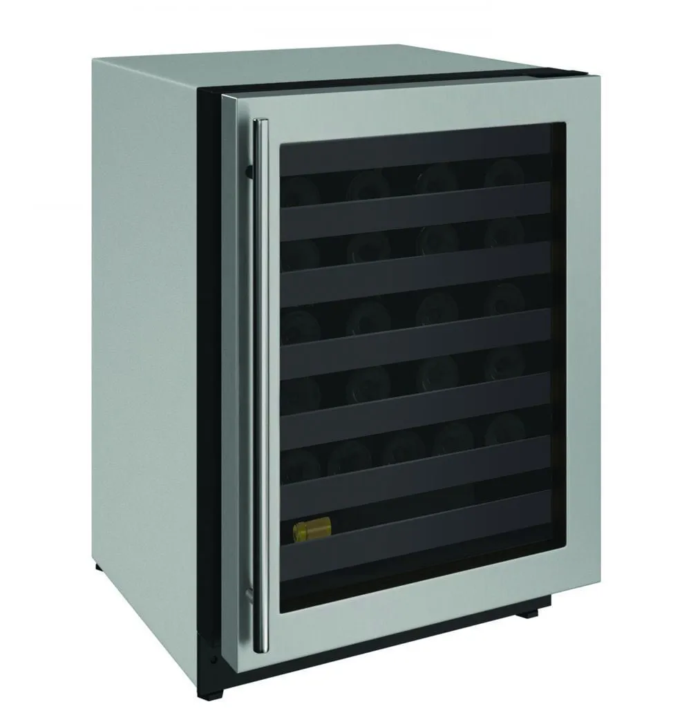 U-Line U2224WCS00A 2224Wc 24" Wine Refrigerator With Stainless Frame Finish And Field Reversible Door Swing (115 V/60 Hz Volts /60 Hz Hz)