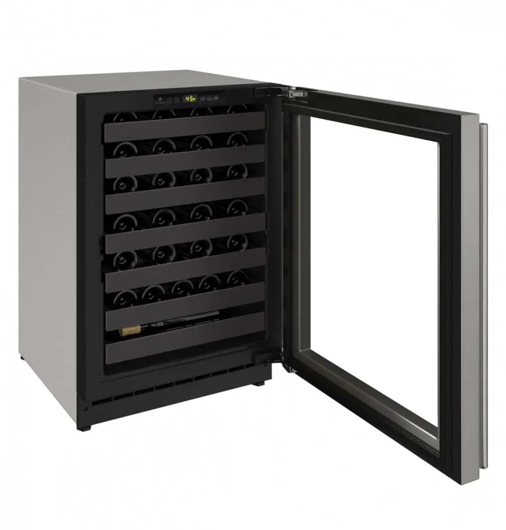 U-Line U2224WCS00A 2224Wc 24" Wine Refrigerator With Stainless Frame Finish And Field Reversible Door Swing (115 V/60 Hz Volts /60 Hz Hz)