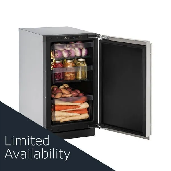 U-Line U3018RS00B 3018R 18" Refrigerator With Stainless Solid Finish And Field Reversible Door Swing (115 V/60 Hz Volts /60 Hz Hz)