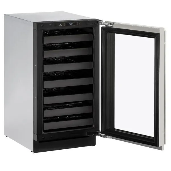 U-Line U3018WCS00B 3018Wc 18" Wine Refrigerator With Stainless Frame Finish And Field Reversible Door Swing (115 V/60 Hz Volts /60 Hz Hz)