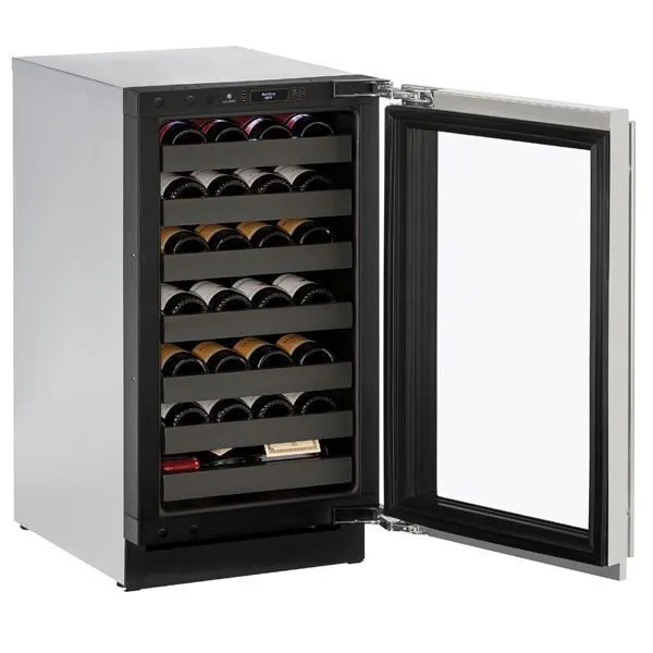 U-Line U3018WCS00B 3018Wc 18" Wine Refrigerator With Stainless Frame Finish And Field Reversible Door Swing (115 V/60 Hz Volts /60 Hz Hz)