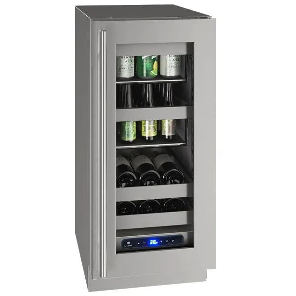 U-Line UHBV515SG51A Hbv515 15" Beverage Center With Stainless Frame Finish And Left-Hand Hinge Door Swing (115 V/60 Hz Volts /60 Hz Hz)