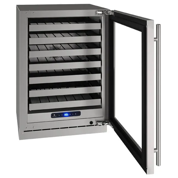 U-Line UHWC524SG51A Hwc524 24" Wine Refrigerator With Stainless Frame Finish And Left-Hand Hinge Door Swing (115 V/60 Hz Volts /60 Hz Hz)