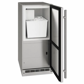 U-Line UOCR115SS01B 15" Crescent Ice Maker With Stainless Solid Finish (115 V/60 Hz Volts /60 Hz Hz)
