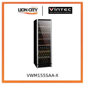 Vintec VWM155SAA-X 198 Bottle Multi-Temp or Single-Zone Wine Cabinet