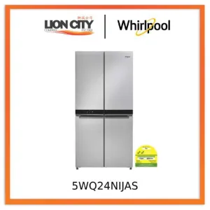Whirlpool 5WQ24NIJAS 591L 6th Sense JumboFlexi French Door Bottom Freezer Fridge