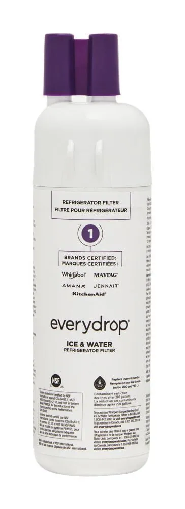 Whirlpool EDR1RXD1 Everydrop Refrigerator Water Filter 1 - Edr1Rxd1 (Pack Of 1)