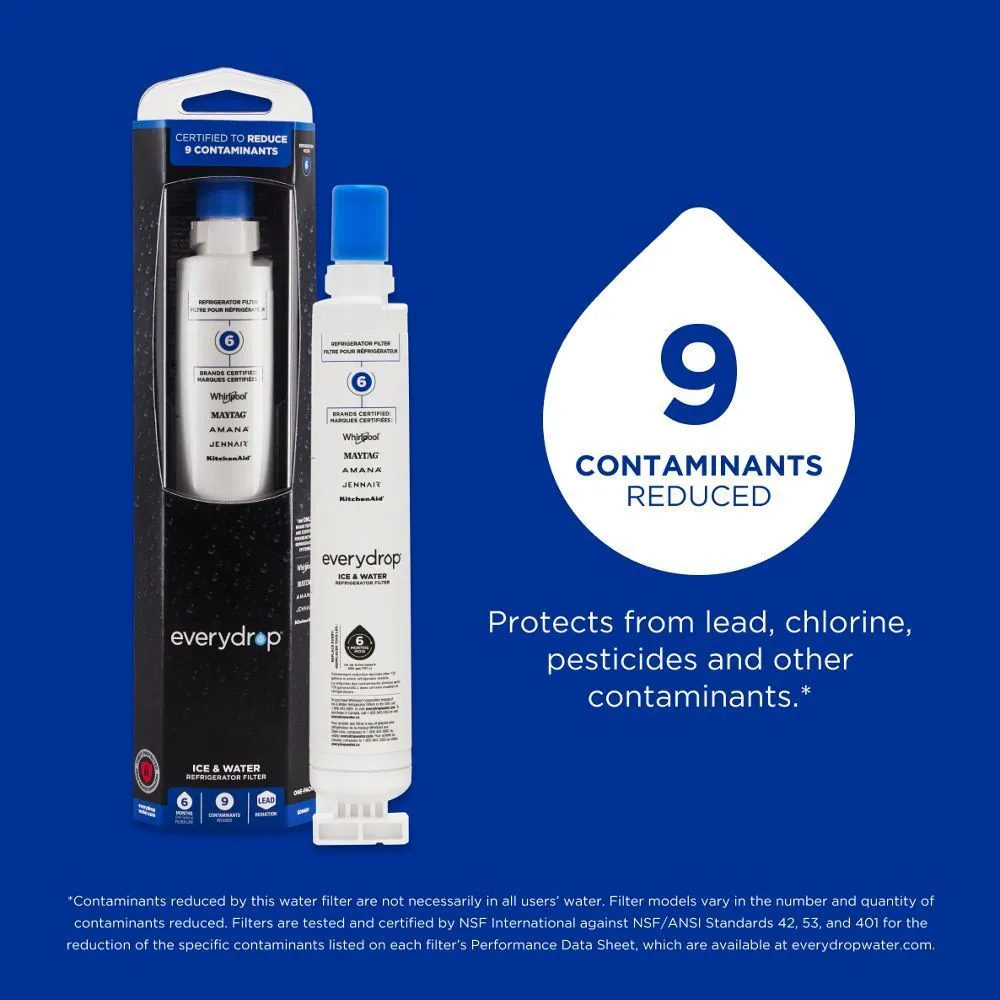 Whirlpool EDR6D1 Everydrop Refrigerator Water Filter 6 - Edr6D1 (Pack Of 1)