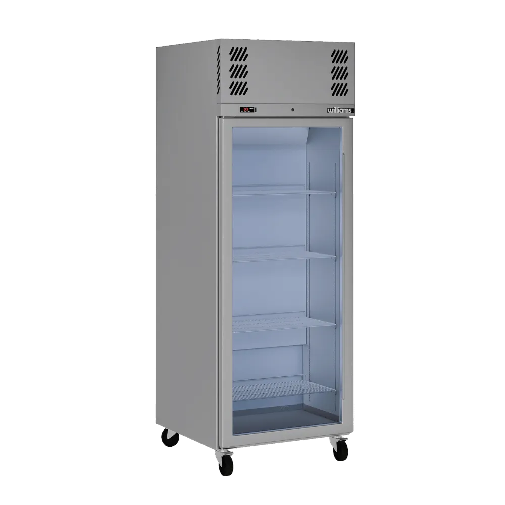 Williams Pearl - One Door Stainless Steel Upright Display Freezer
