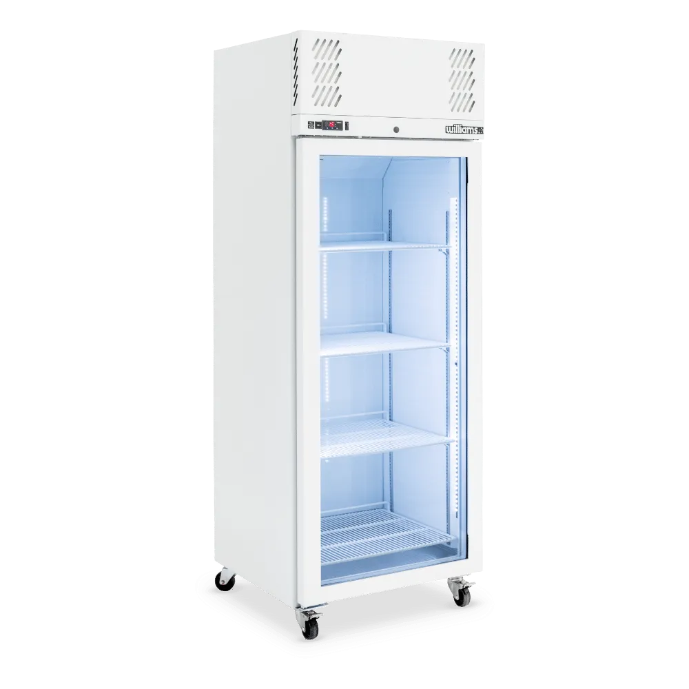 Williams Pearl - One Door White Colorbond Upright Display Freezer