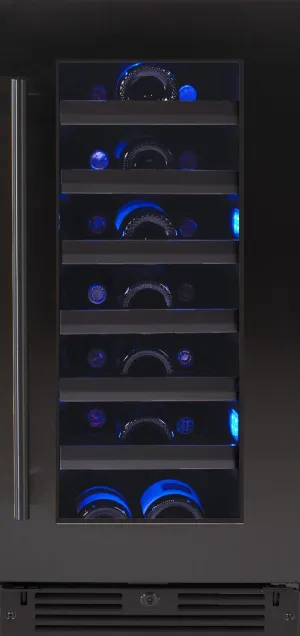 Xo Appliance XOU15WGBSR Wine Cooler 15" Black Stainless Rh