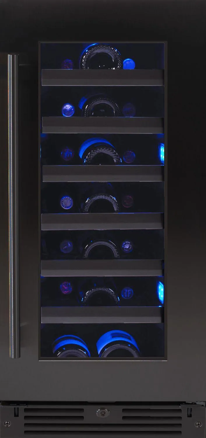 Xo Appliance XOU15WGBSR Wine Cooler 15" Black Stainless Rh