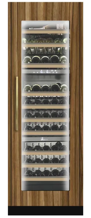 Xo Appliance XOU2470WTZGO Tall Built-In 3 Zone Wine Overlay Glass (Fits 24" X 70In - 84In Opening)