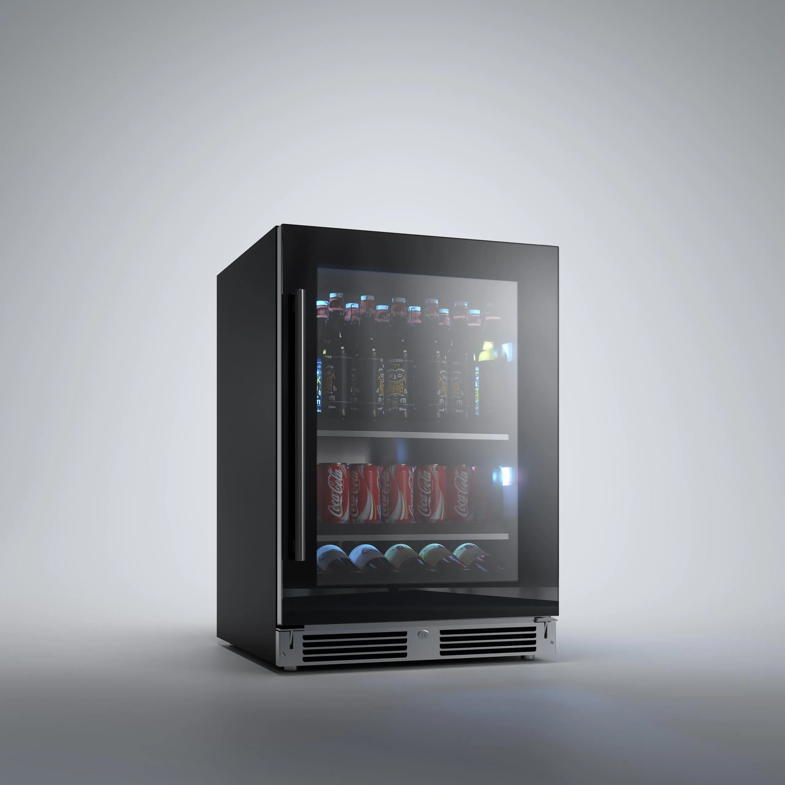 Xo Appliance XOU24BCGBR Beverage Center 24" Black Glass Rh