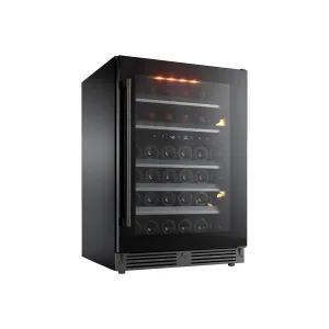 Xo Appliance XOU24WDZGBL Dual Zone Wine 24" Black Glass Lh