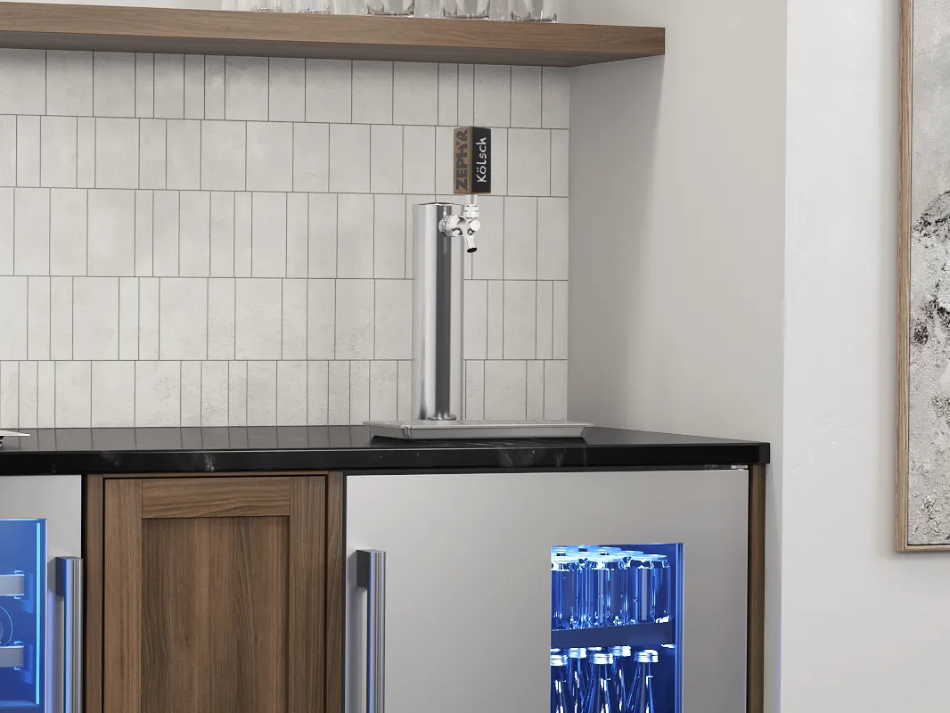 Zephyr PRKHAN001 Presrv Kegerator Zephyr Chalkboard Tap Handle, Walnut