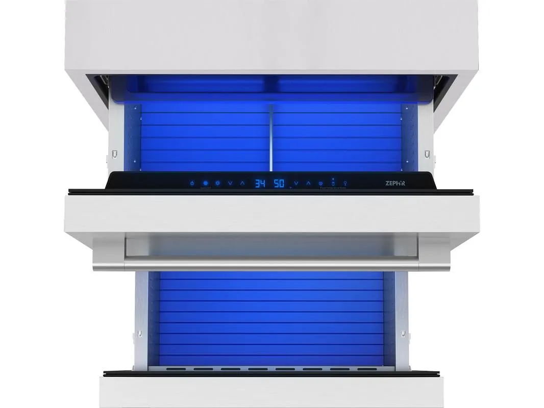 Zephyr PRRD24C2ASOD 24" Outdoor Dual Zone Refrigerator Drawers