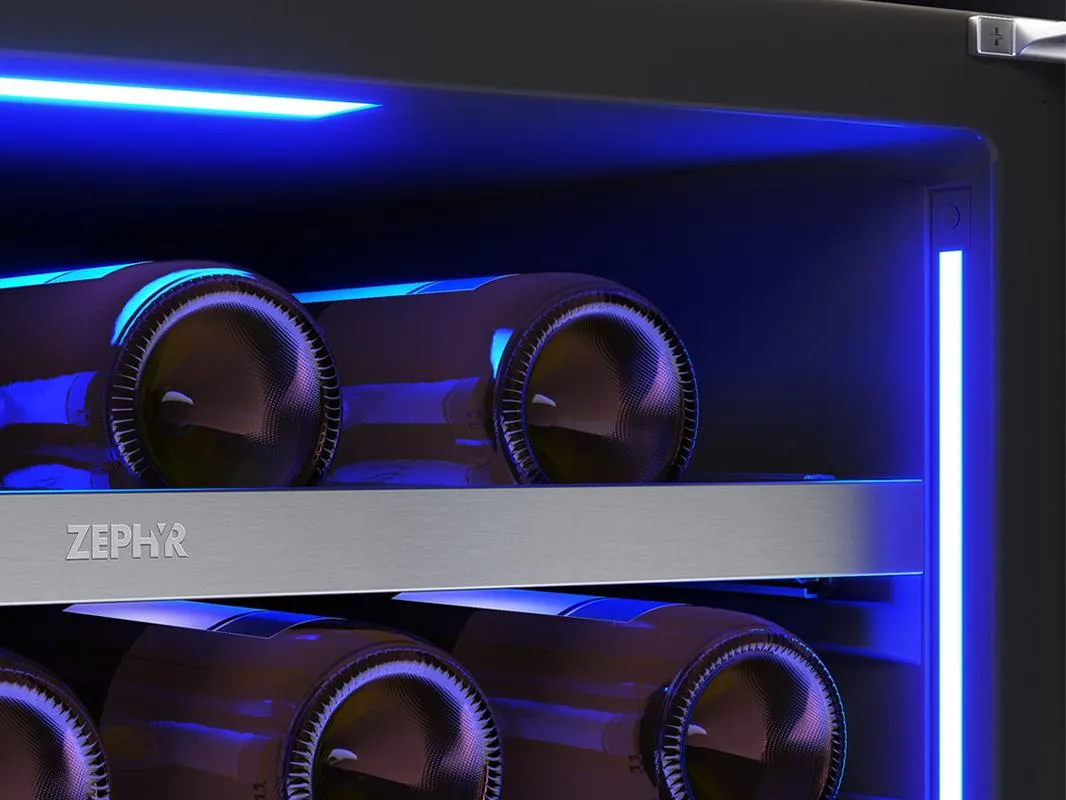 Zephyr PRW24F02CG 24" Full Size Dual Zone Wine Cooler