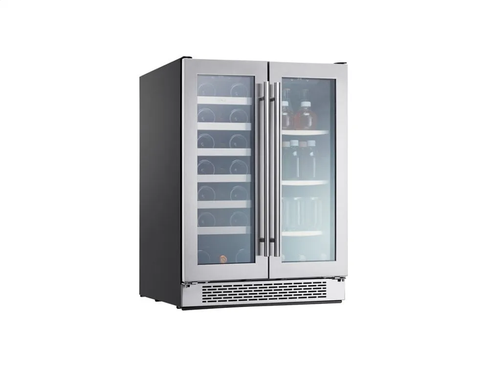Zephyr PRWB24C32AG 24" Dual Zone French Door Wine & Beverage Cooler