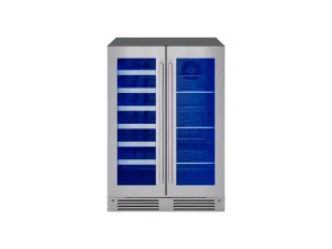 Zephyr PRWB24C32CG 24" French Door Dual Zone Wine & Beverage Cooler