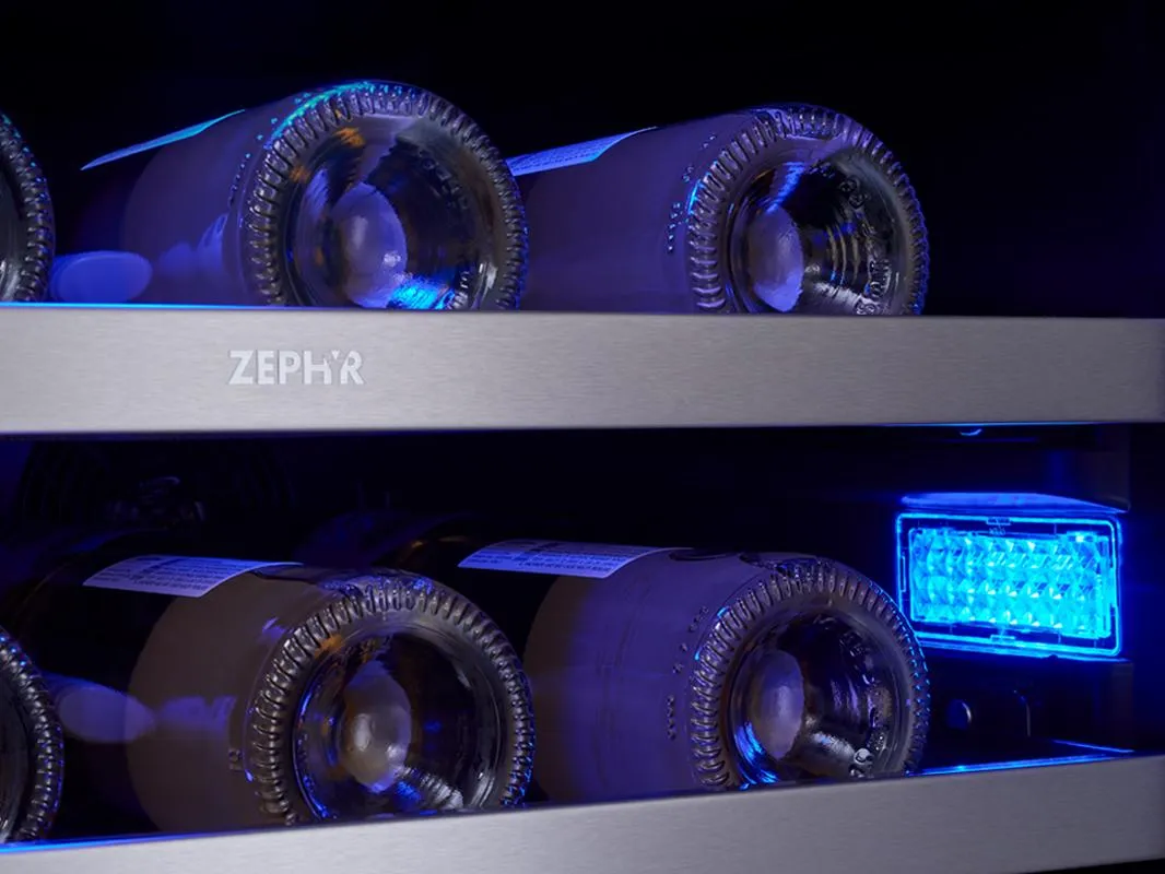Zephyr PRWB24F02AG 24" Full Size Dual Zone Wine & Beverage Cooler