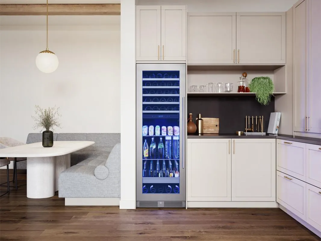 Zephyr PRWB24F02BG 24" Full Size Dual Zone Wine & Beverage Cooler