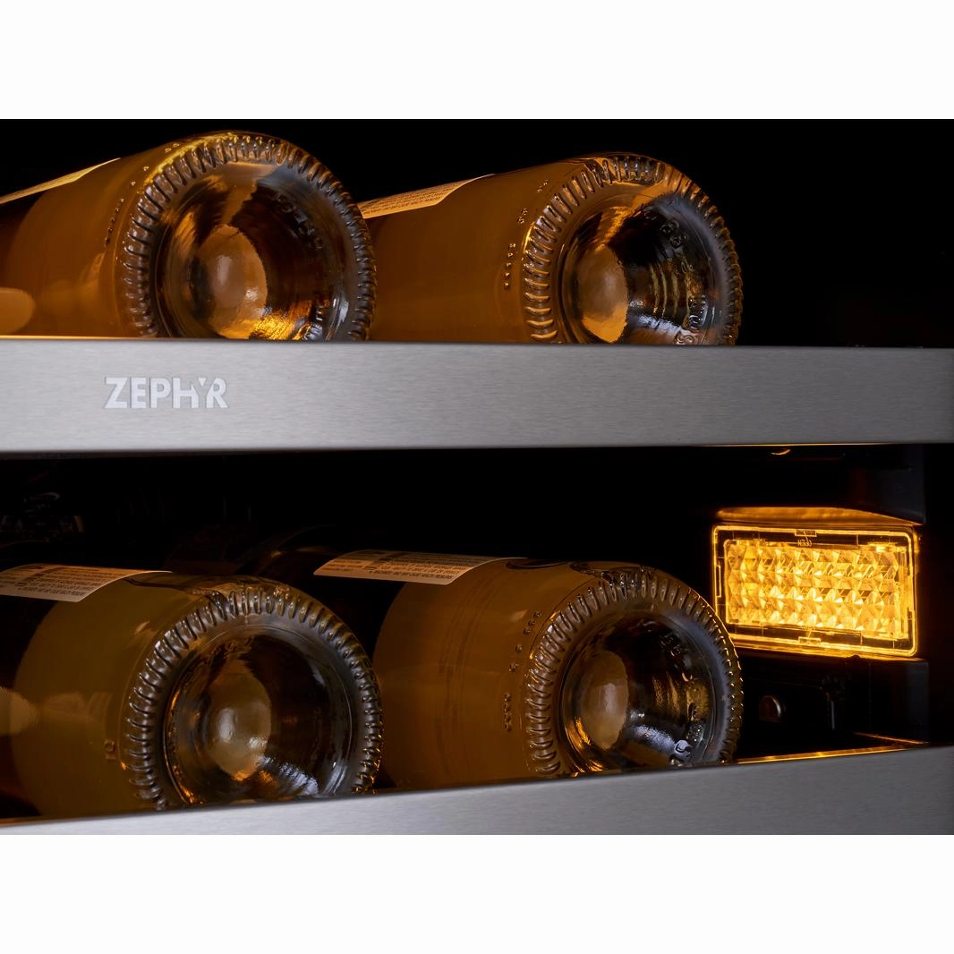 Zephyr 42-Bottle Presrv Wine Cooler with Dual Zone PRW24C32CG