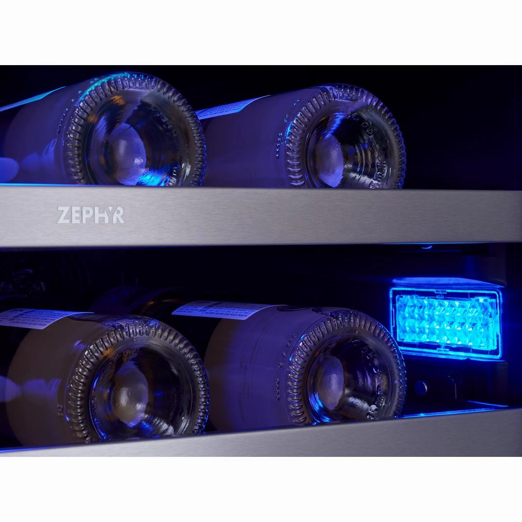 Zephyr 42-Bottle Presrv Wine Cooler with Dual Zone PRW24C32CG