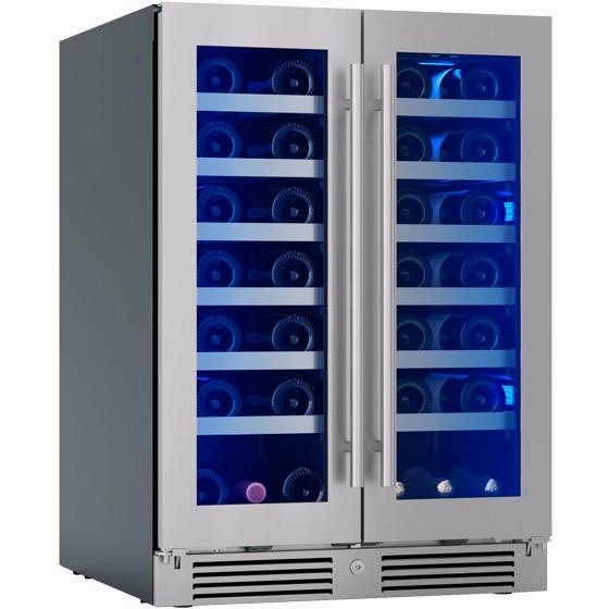Zephyr 42-Bottle Presrv Wine Cooler with Dual Zone PRW24C32CG