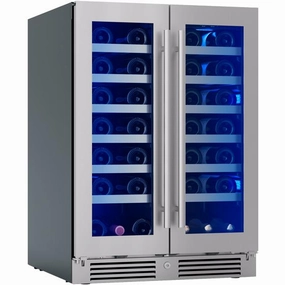 Zephyr 42-Bottle Presrv Wine Cooler with Dual Zone PRW24C32CG