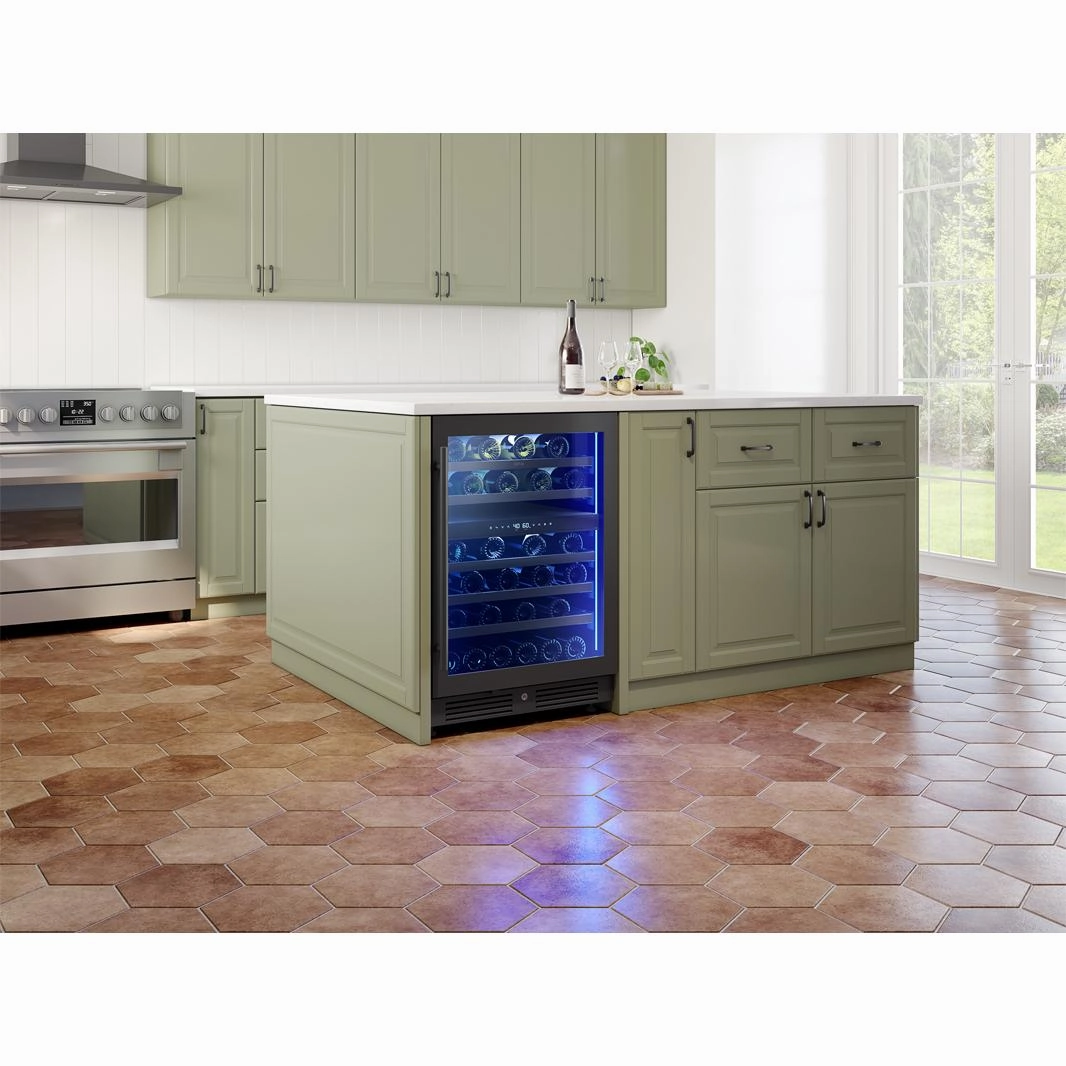 Zephyr 45-Bottle Presrv Wine Cooler with Dual Zone PRW24C02CBSG