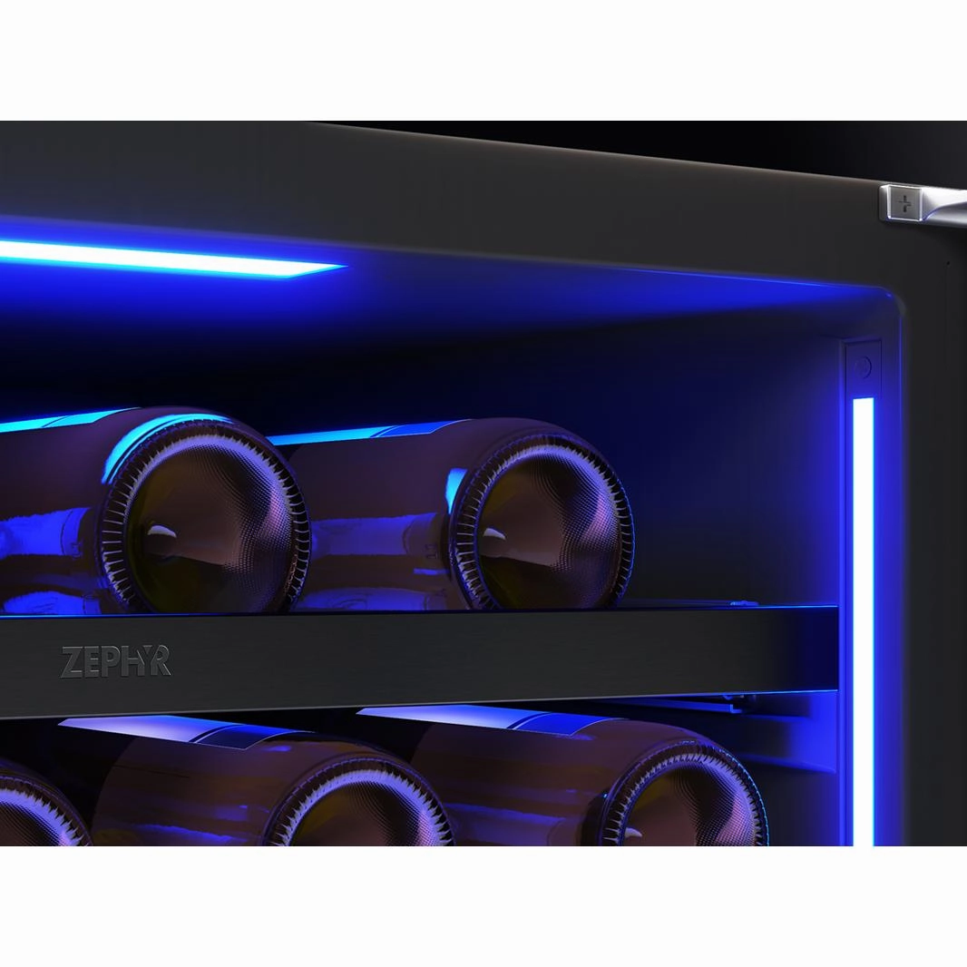 Zephyr 45-Bottle Presrv Wine Cooler with Dual Zone PRW24C02CBSG