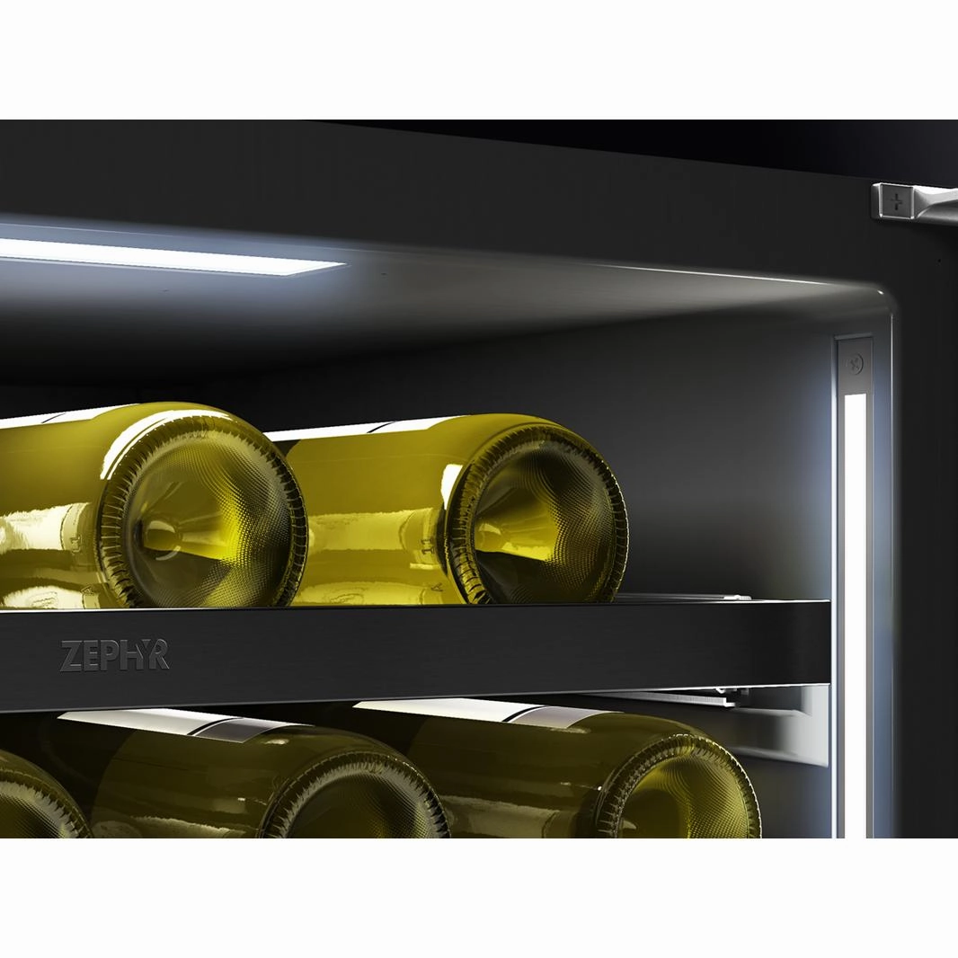 Zephyr 45-Bottle Presrv Wine Cooler with Dual Zone PRW24C02CBSG