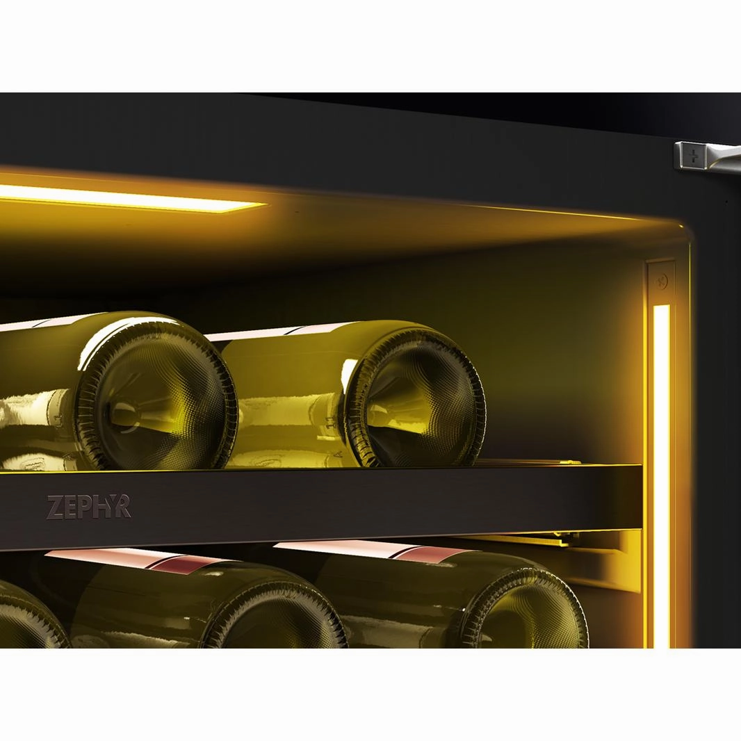 Zephyr 45-Bottle Presrv Wine Cooler with Dual Zone PRW24C02CBSG