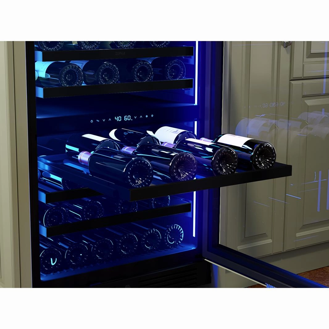 Zephyr 45-Bottle Presrv Wine Cooler with Dual Zone PRW24C02CPG