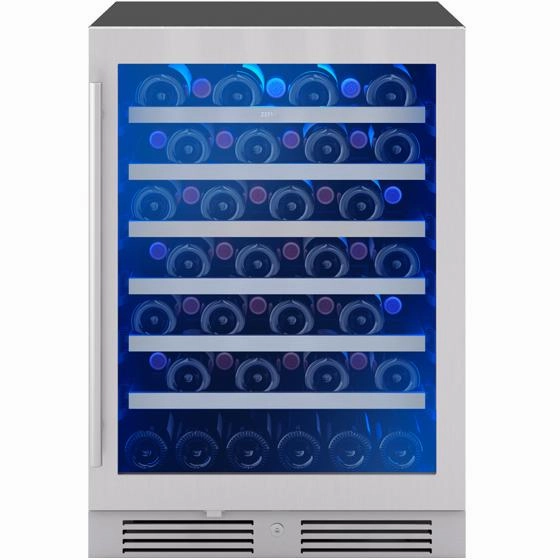 Zephyr 53-Bottle Presrv Wine Cooler with Active Cooling Technology PRW24C01CG