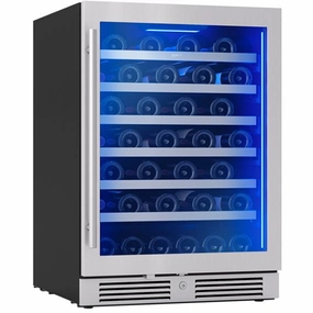 Zephyr 53-Bottle Presrv Wine Cooler with Active Cooling Technology PRW24C01CG