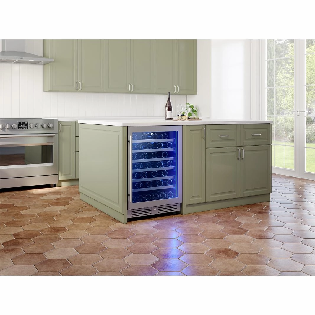 Zephyr 53-Bottle Presrv Wine Cooler with Active Cooling Technology PRW24C01CG
